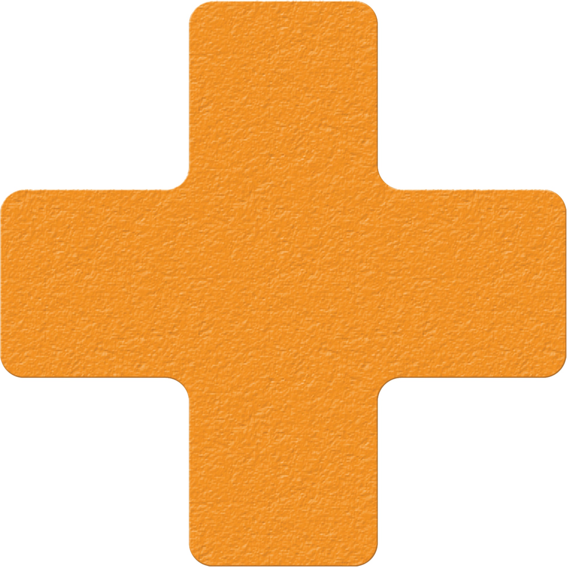 Incom Top Tape & Label Lean 5S Manufacturing Markers, Cross, 6" L x 6" W, Orange, Vinyl