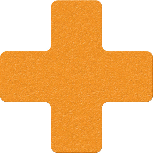 Incom Top Tape & Label Lean 5S Manufacturing Markers, Cross, 6" L x 6" W, Orange, Vinyl
