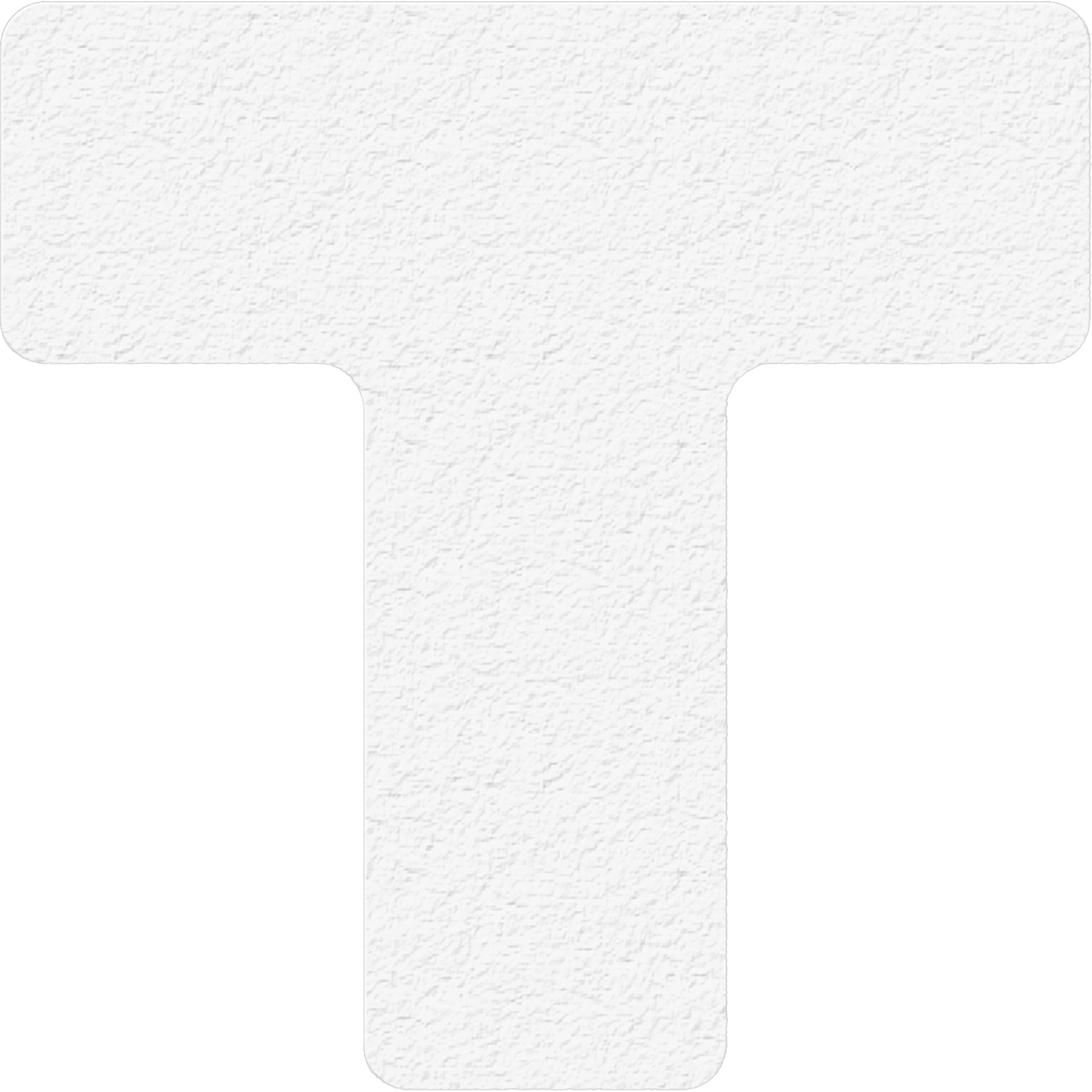 Incom Top Tape & Label Lean 5S Manufacturing Markers, T, 6" L x 6" W, White, Vinyl