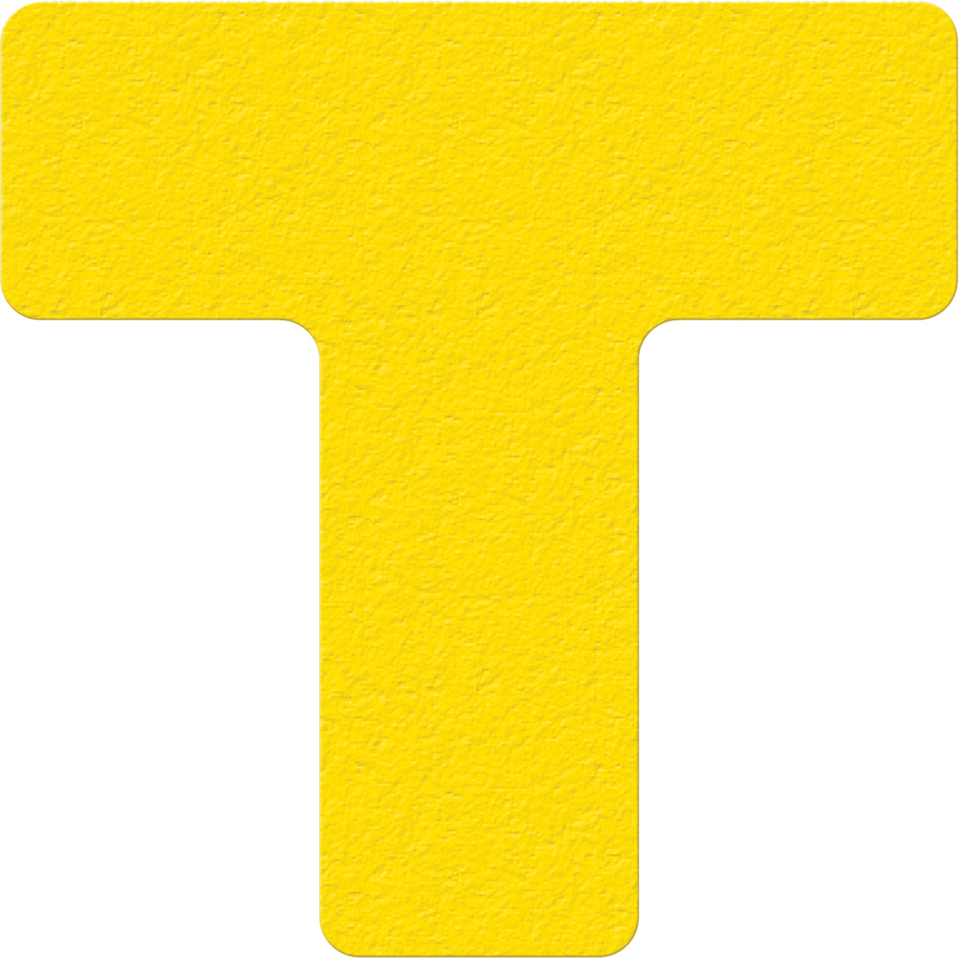 Incom Top Tape & Label Lean 5S Manufacturing Markers, T, 6" L x 6" W, Yellow, Vinyl