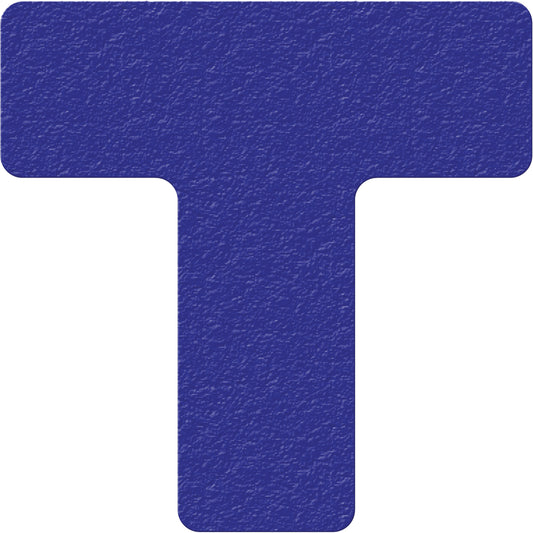 Incom Top Tape & Label Lean 5S Manufacturing Markers, T, 6" L x 6" W, Blue, Vinyl