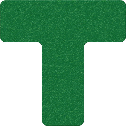 Incom Top Tape & Label Lean 5S Manufacturing Markers, T, 6" L x 6" W, Green, Vinyl
