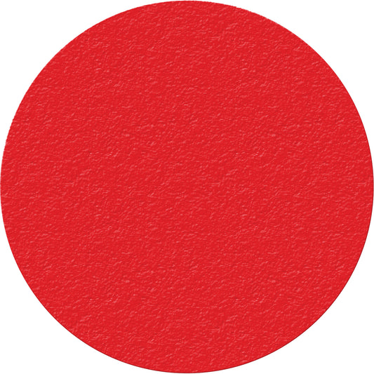Incom Top Tape & Label Lean 5S Manufacturing Markers, Circle, 6" L x 6" W, Red, Vinyl