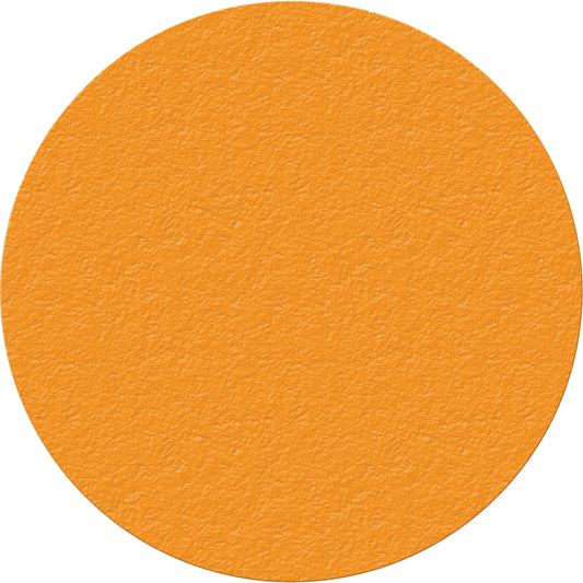 Incom Top Tape & Label Lean 5S Manufacturing Markers, Circle, 6" L x 6" W, Orange, Vinyl