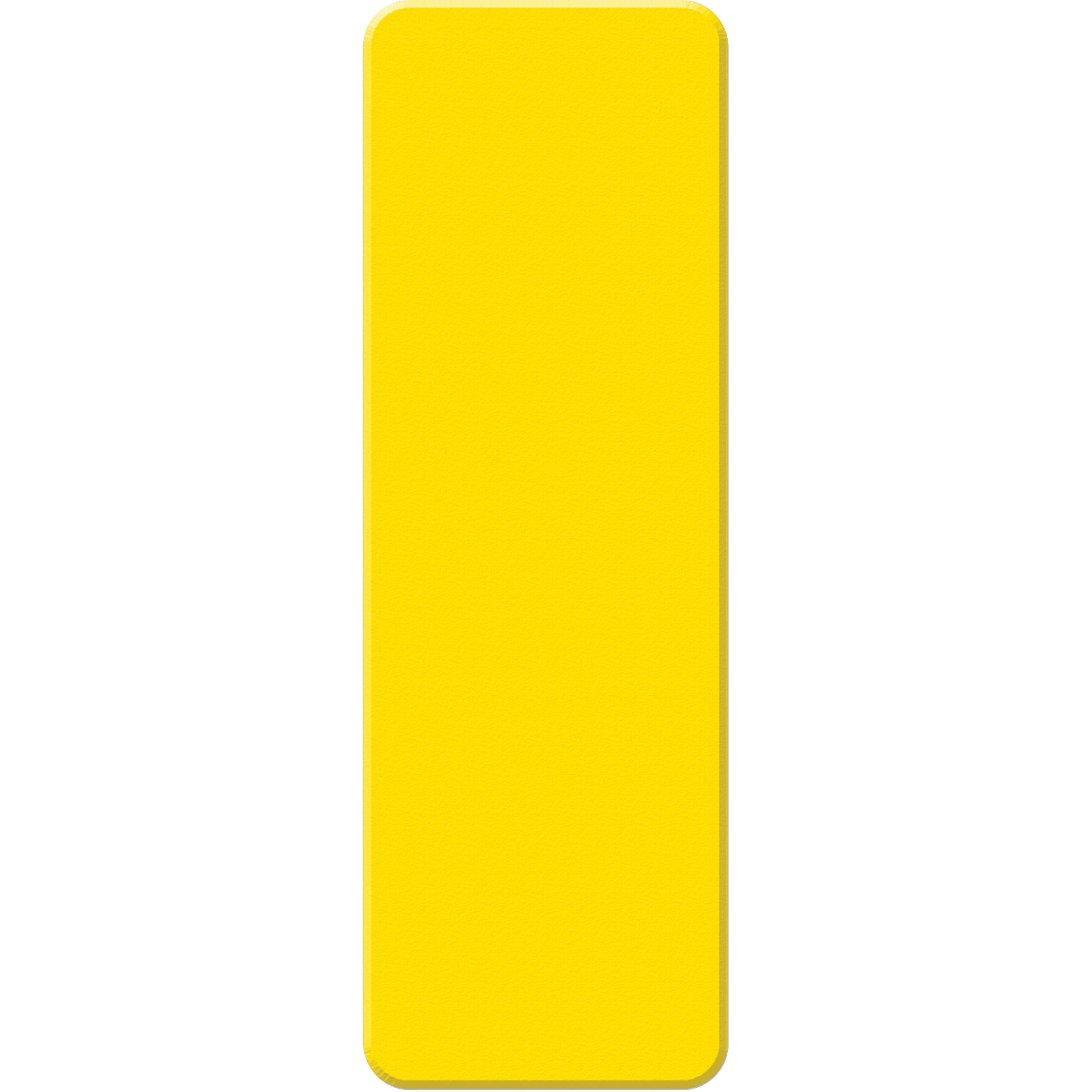 Incom Top Tape & Label Armor Stripe Lean/5S Markers, Rectangle, 6" L x 2" W, Yellow, Plastic