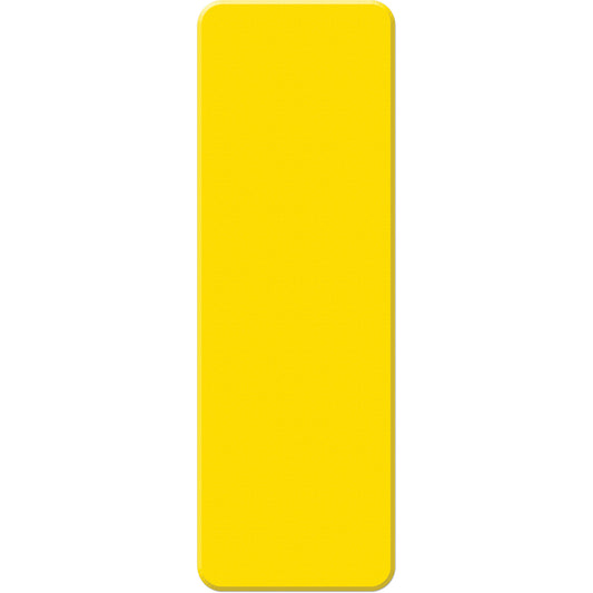 Incom Top Tape & Label Armor Stripe Lean/5S Markers, Rectangle, 6" L x 2" W, Yellow, Plastic