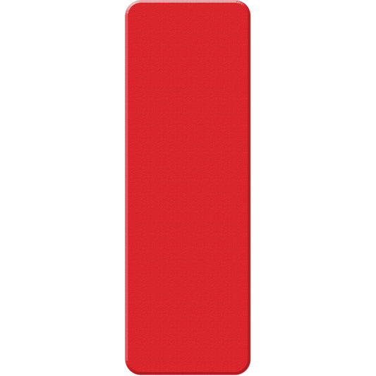 Incom Top Tape & Label Armor Stripe Lean/5S Markers, Rectangle, 6" L x 2" W, Red, Plastic