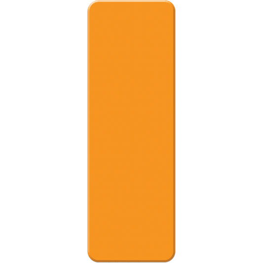 Incom Top Tape & Label Armor Stripe Lean/5S Markers, Rectangle, 6" L x 2" W, Orange, Plastic