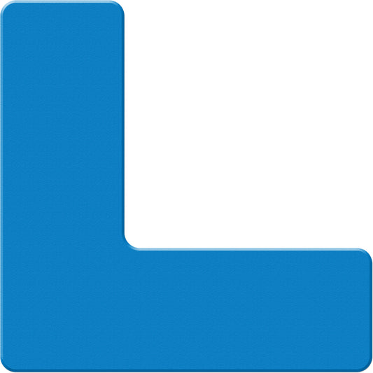 Incom Top Tape & Label Armor Stripe Lean/5S Markers, L, 6" L x 6" W, Blue, Plastic