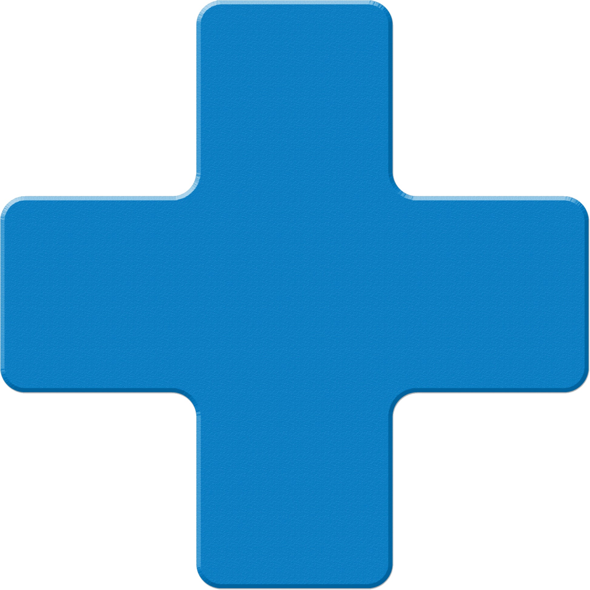 Incom Top Tape & Label Armor Stripe Lean/5S Markers, Cross, 6" L x 6" W, Blue, Plastic
