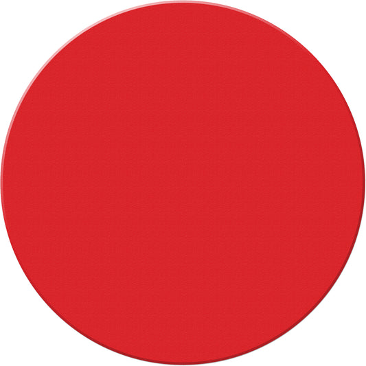 Incom Top Tape & Label Armor Stripe Lean/5S Markers, Circle, 6" L x 6" W, Red, Plastic