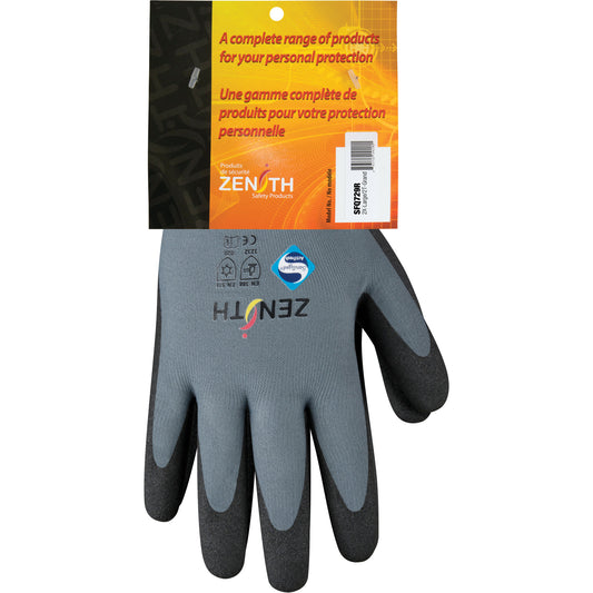 Zenith Safety Products ZX-30° Premium Coated Gloves, 11/2X-Large, PVC Coating, 15 Gauge, Nylon Shell