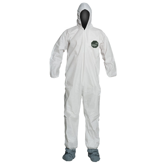 Dupont Personal Protection ProShield® 50 Coveralls, Large, White, Microporous