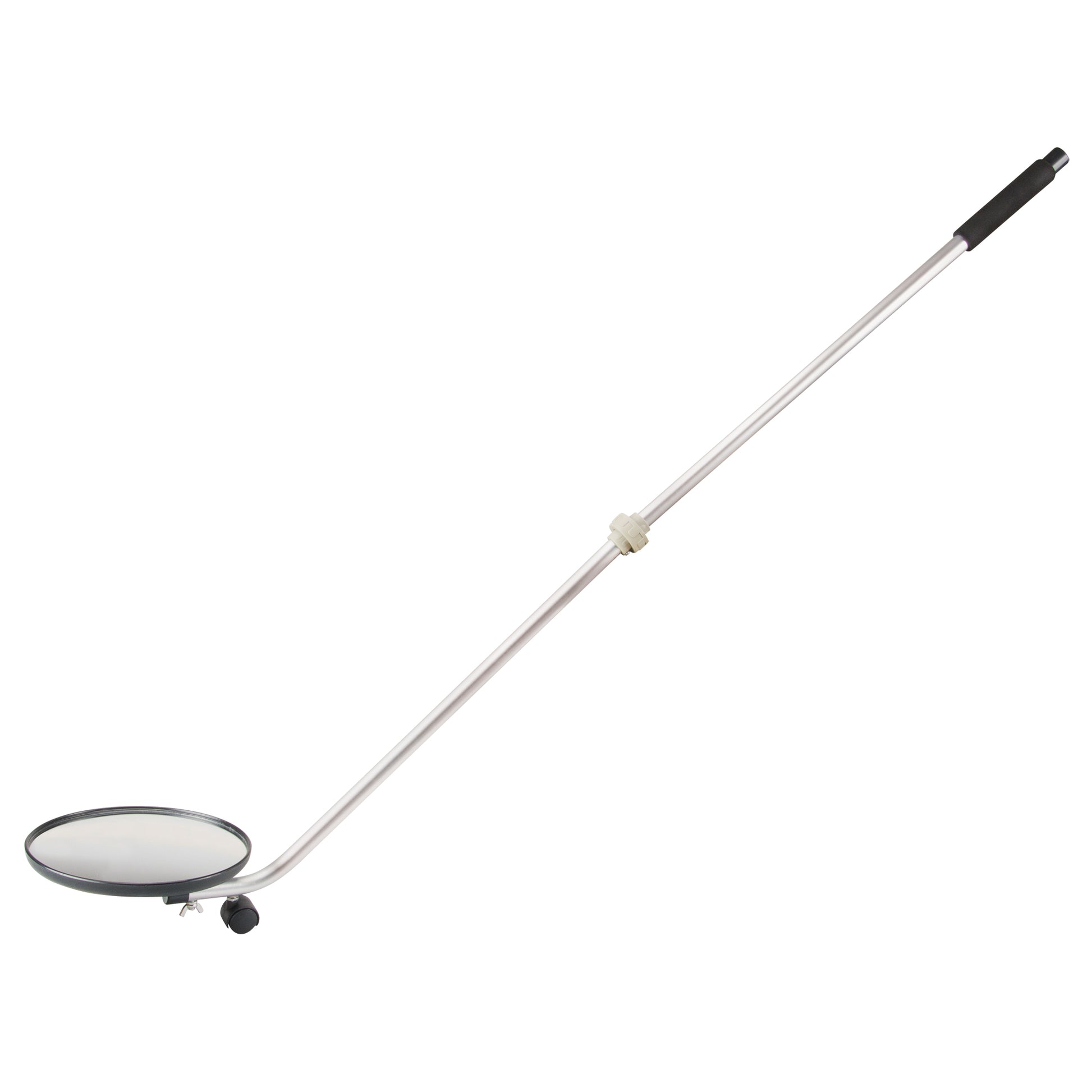 Zenith Safety Products Inspection Mirror, 8.5" dia., Round, 47" Handle
