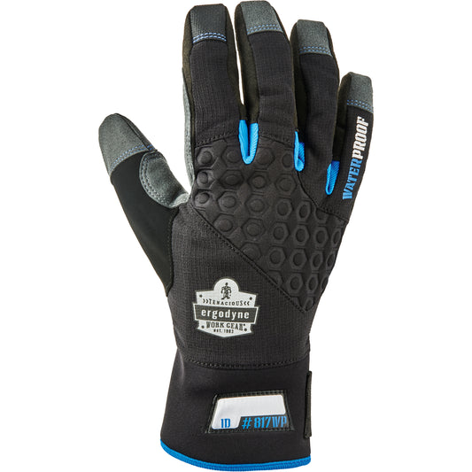 Ergodyne ProFlex® Reinforced Thermal Waterproof Utility Gloves, Suede Palm, Size 2X-Large