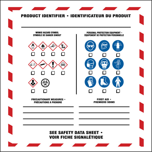 Accuform Signs OTS GHS Labels, Vinyl, Sheet, 5" L x 5" W