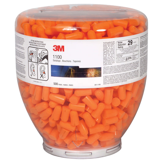 3M E-A-R™ 1100 Series Earplugs Dispenser Bottle Refill, Bulk - Canister