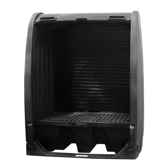Black Diamond Spill Containment Sheds Without Drain, 61" L x 37.25" W x 72.75" H, 1000 lbs. Load Capacity