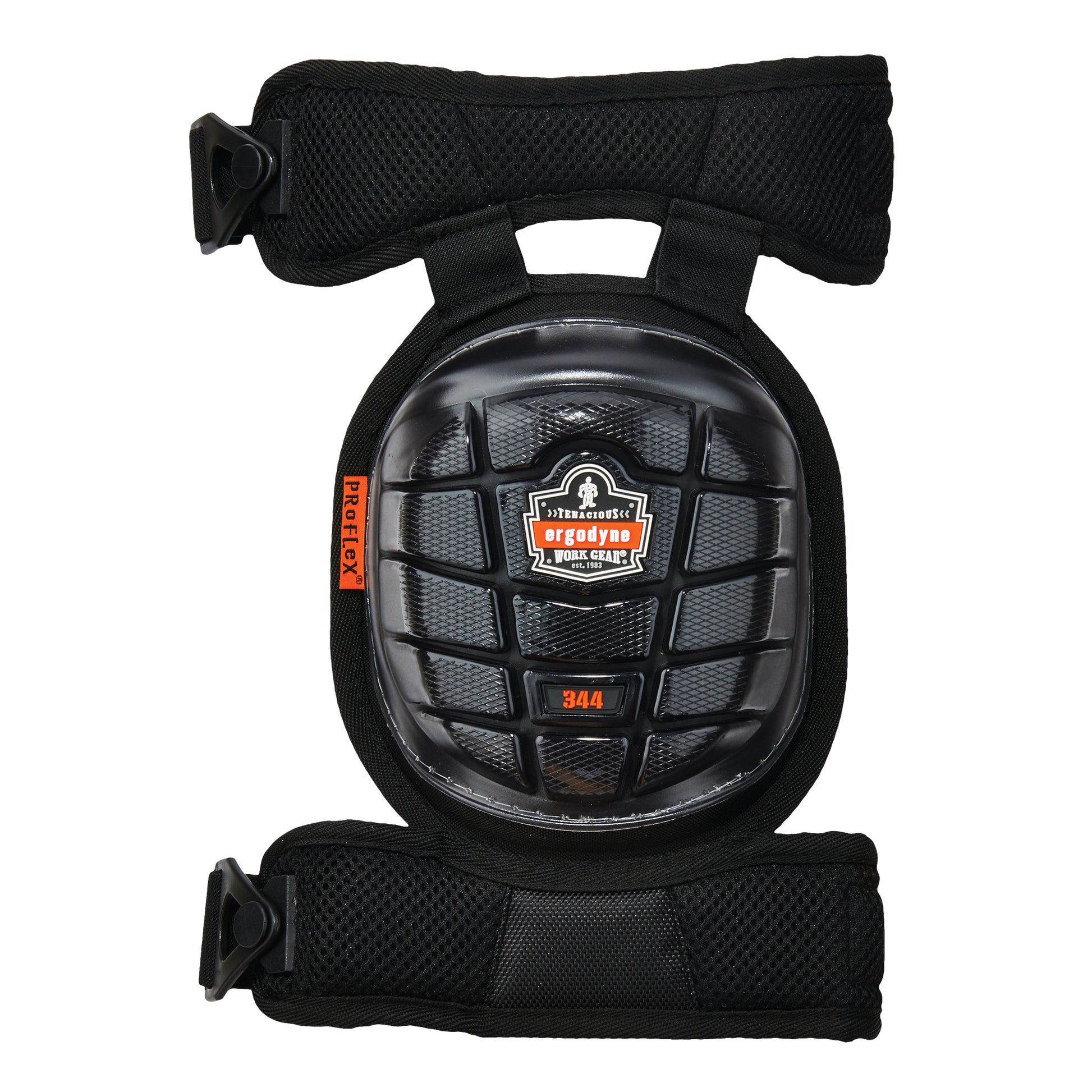 Ergodyne ProFlex® 344 Knee Pad, Buckle Style, Gel Caps, Foam/Gel Pads