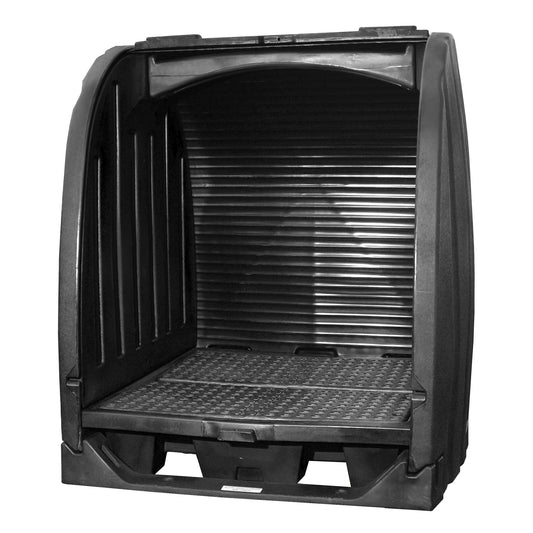 Black Diamond Spill Containment Sheds Without Drain, 65" L x 58" W x 69" H, 2000 lbs. Load Capacity