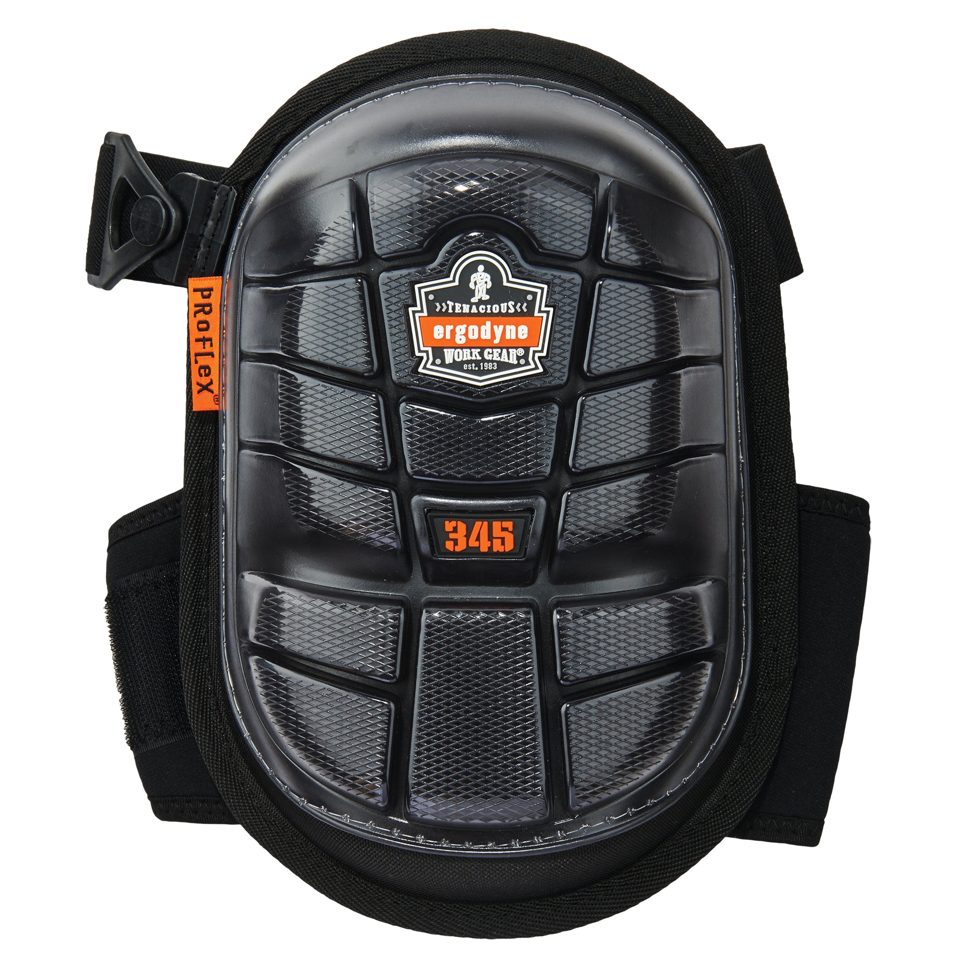 Ergodyne ProFlex® 345 Knee Pad, Buckle Style, Gel Caps, Foam/Gel Pads