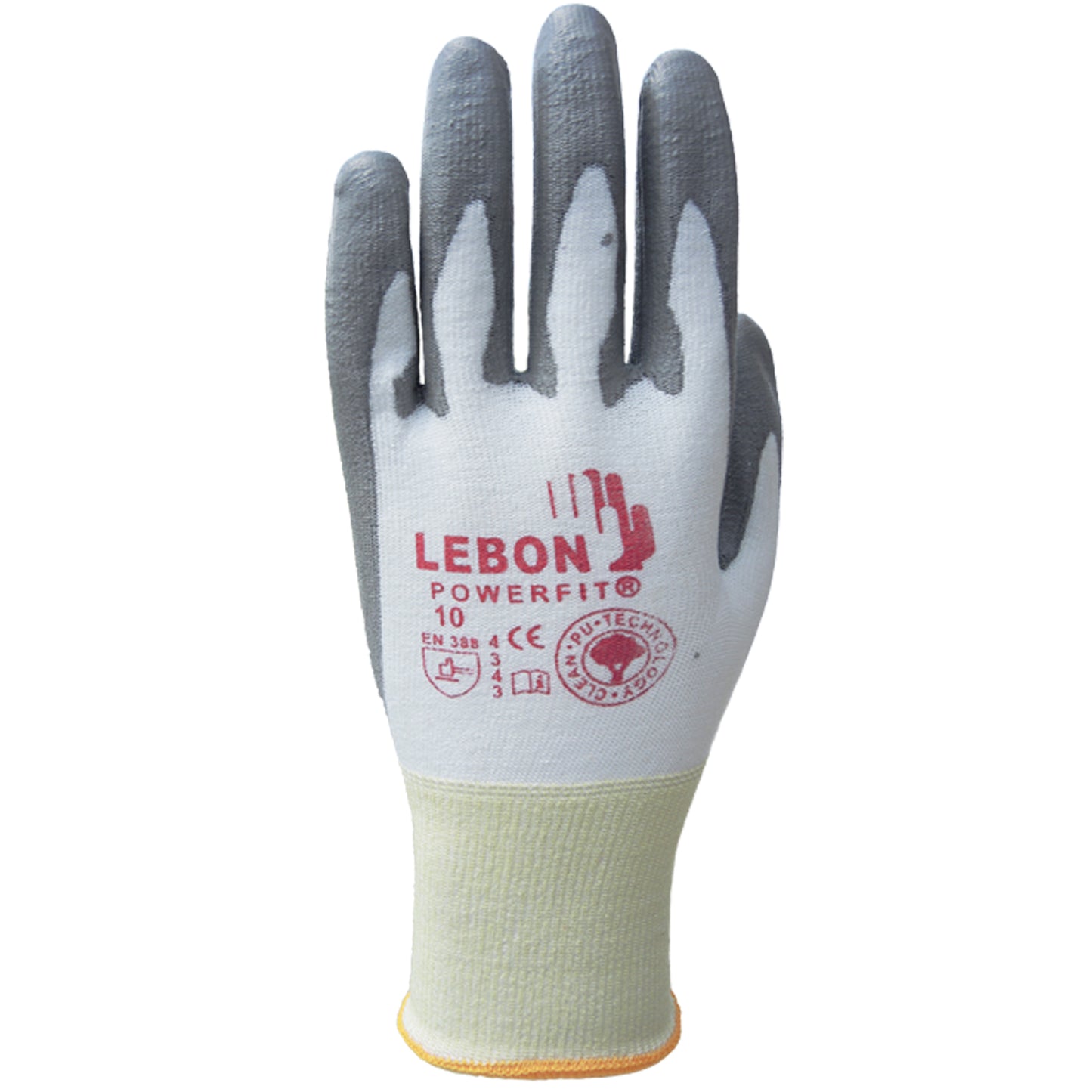 BCL Glove Ltd PowerFit® Cut Resistant Gloves, Size 6/X-Small, 13 Gauge, Polyurethane Coated, Polyethylene Shell, ASTM ANSI Level A2/EN 388 Level B