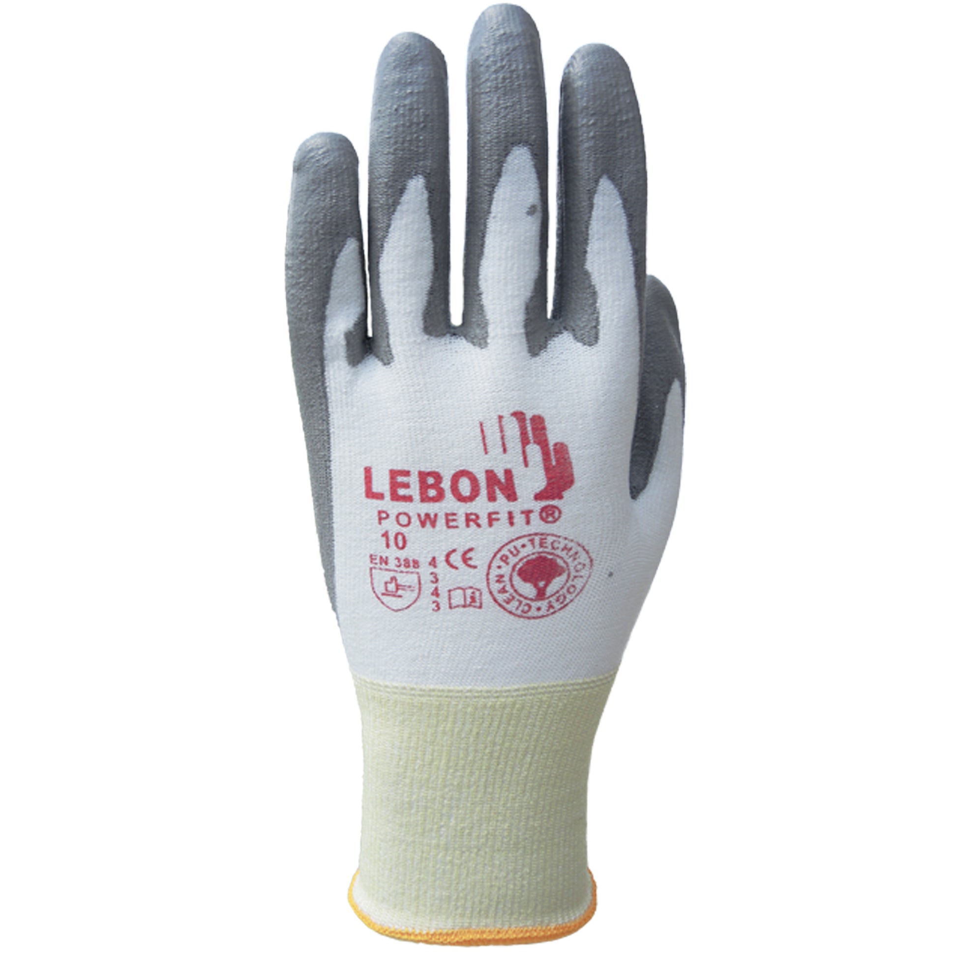 BCL Glove Ltd PowerFit® Cut Resistant Gloves, Size 6/X-Small, 13 Gauge, Polyurethane Coated, Polyethylene Shell, ASTM ANSI Level A2/EN 388 Level B