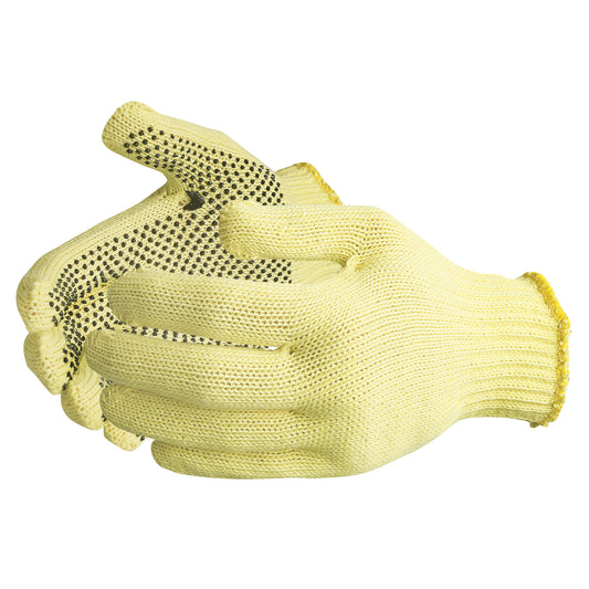 Superior Glove Works Ltd. Sure Grip® Dotted Knit Glove, Size Large/9, 7 Gauge, Kevlar® Shell, ANSI/ISEA 105 Level 2