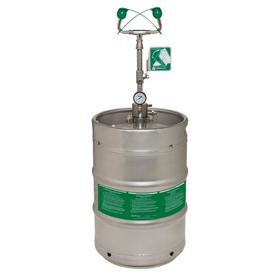Haws Portable Emergency Eyewash, Pressurized, 15 gal. Capacity, Meets ANSI Z358.1