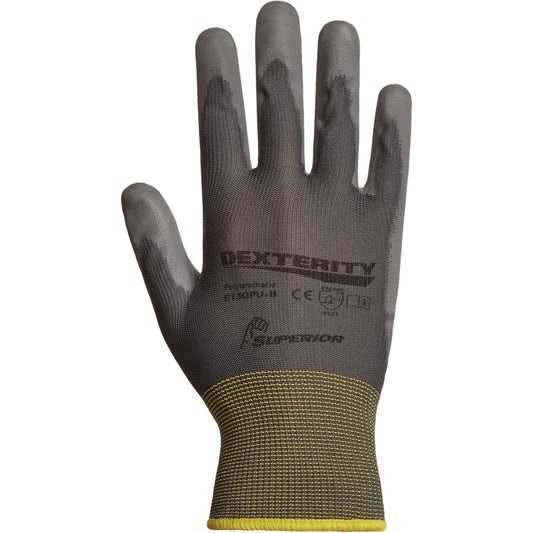 Superior Glove Works Ltd. Superior Touch® Gloves, 9/Large, Polyurethane Coating, 13 Gauge, Nylon Shell