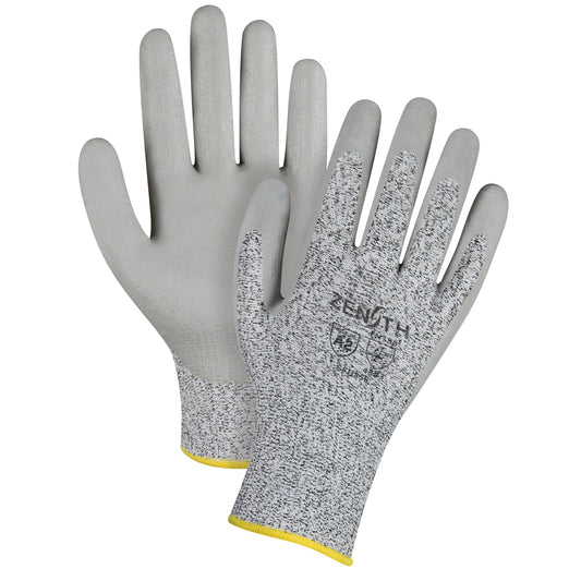 Zenith Safety Products Seamless Stretch Cut-Resistant Gloves, Size X-Large/10, 13 Gauge, Foam Nitrile Coated, HPPE Shell, ANSI/ISEA 105 Level 2/EN 388 Level 3
