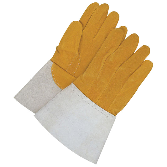 Bob Dale Gloves Welding Gloves, Grain Deerskin, Size Medium