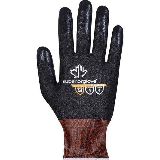 Superior Glove Works Ltd. Filament Fibre Gloves, Size Medium/8, 18 Gauge, Foam Nitrile Coated, Aramid Shell, ANSI/ISEA 105 Level 4