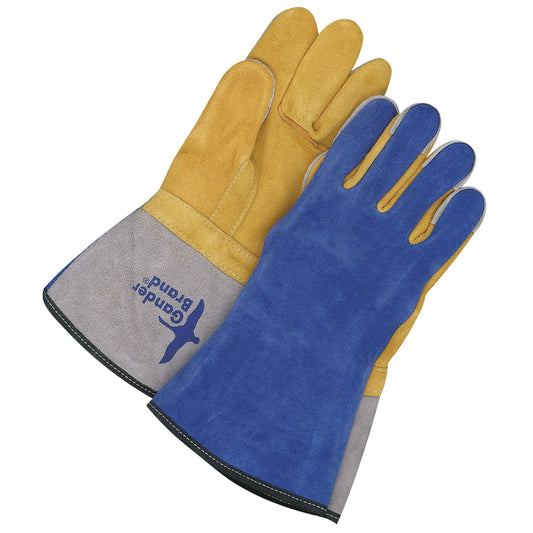 Bob Dale Gloves Gander Brand® Welding Glove, Grain Deerskin, Size One Size