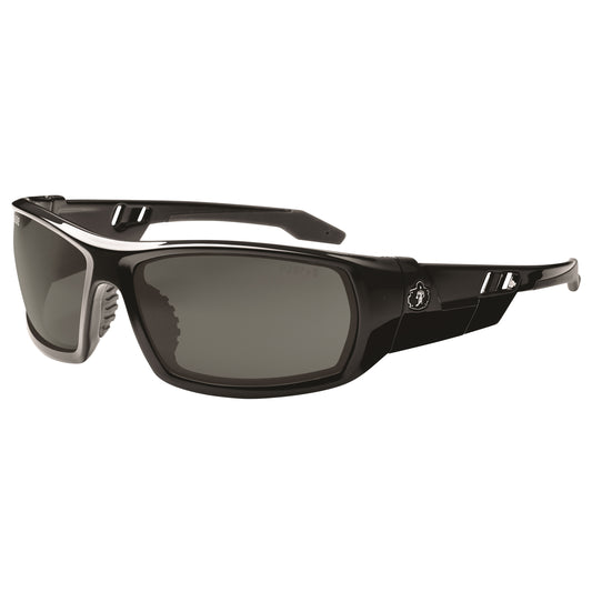 Ergodyne Skullerz® Odin Safety Glasses, Grey/Smoke Lens, Anti-Scratch, ANSI Z87+/Meets/Exceeds CSA Z94.3