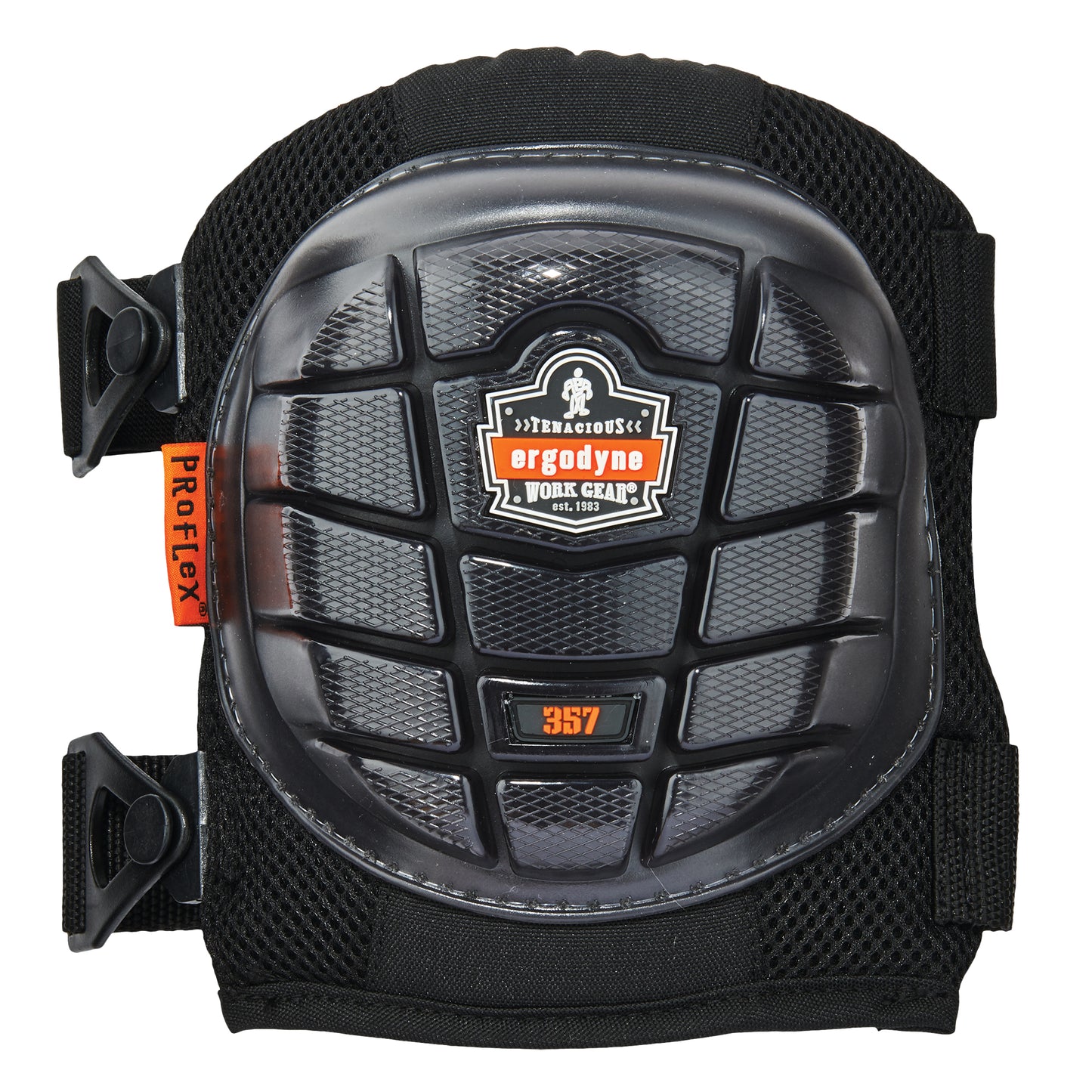 Ergodyne ProFlex® 357 Lightweight Knee Pad, Buckle Style, Gel Caps, Foam/Gel Pads