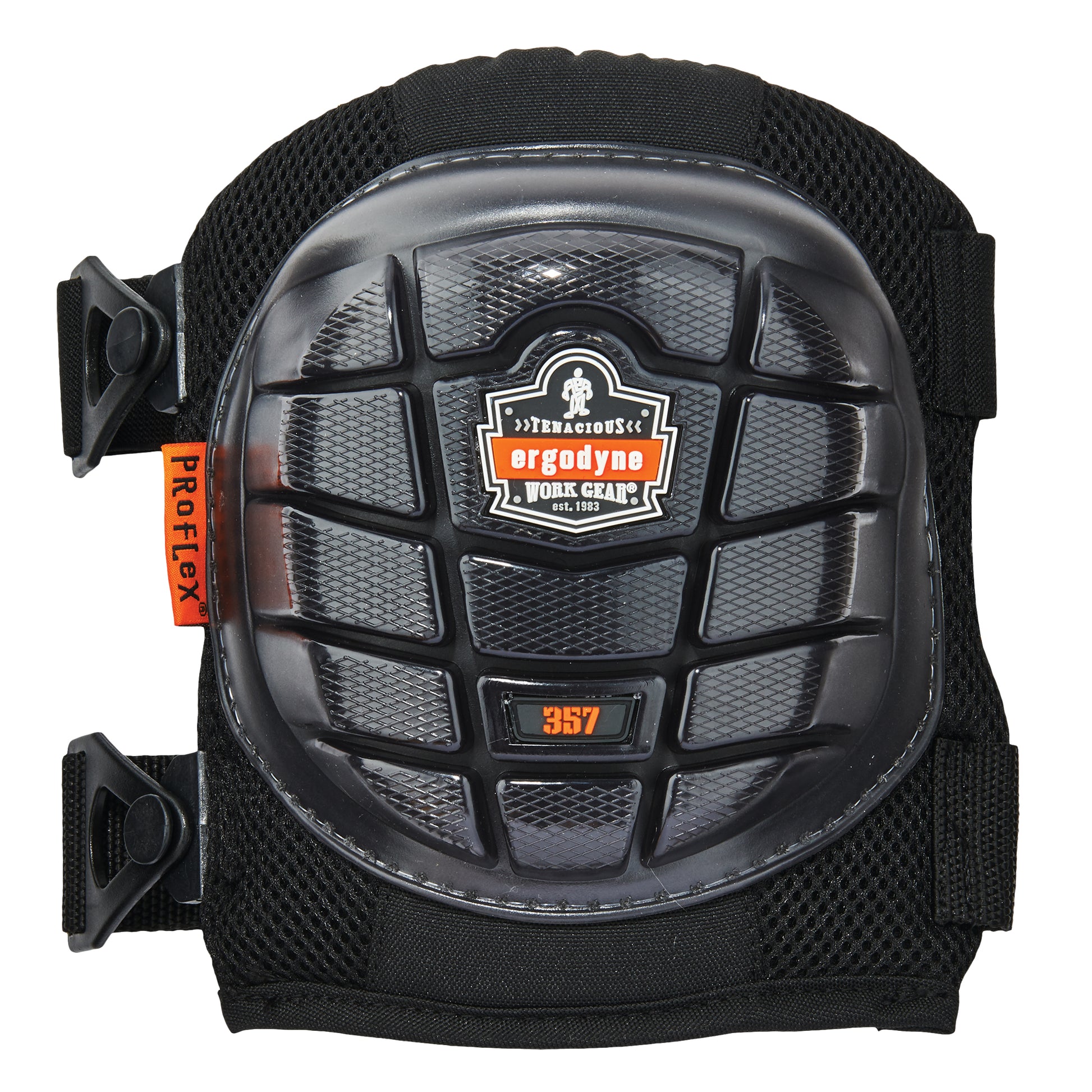 Ergodyne ProFlex® 357 Lightweight Knee Pad, Buckle Style, Gel Caps, Foam/Gel Pads