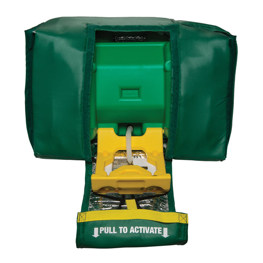 Haws Tempered Portable Eyewash, Gravity-Fed, 9 gal. Capacity, Meets ANSI Z358.1