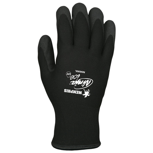 Mcr Safety N9690 Ninja® Ice Gloves, 9/Large, PVC Coating, 15 Gauge, Acrylic/Terry Shell