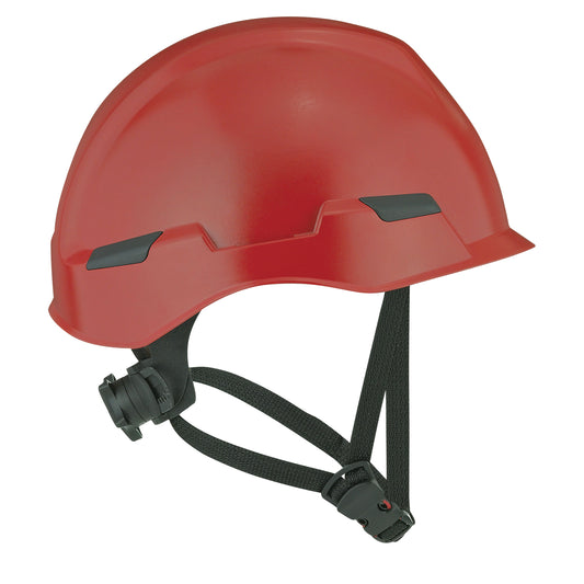 Protective Industrial Products Dynamic™ Rocky™ Industrial Climbing Helmet, Non-Vented, Ratchet, Red