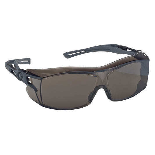 Protective Industrial Products Dynamic™ OTG Extra Series Safety Glasses, Smoke Lens, Anti-Fog/Anti-Scratch, ANSI Z87+/Meets/Exceeds CSA Z94.3