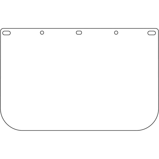 Protective Industrial Products Dynamic™ Die Cut Faceshield Visor, Polycarbonate, Clear Tint