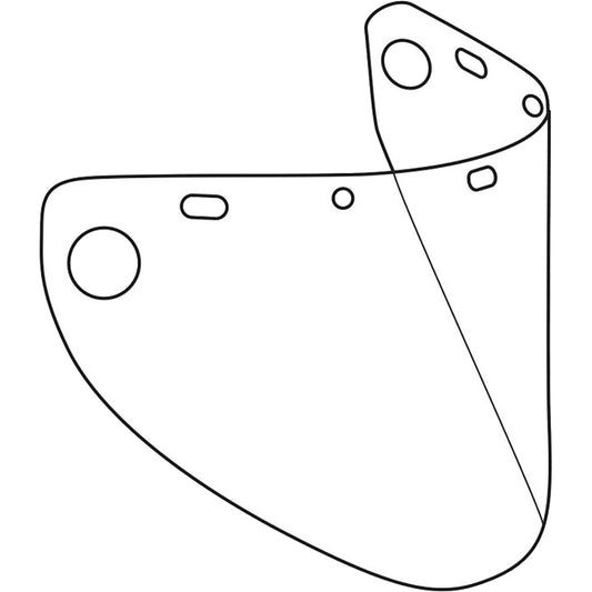 Protective Industrial Products Dynamic™ Die Cut Formed Faceshield Visor, Polycarbonate, Clear Tint