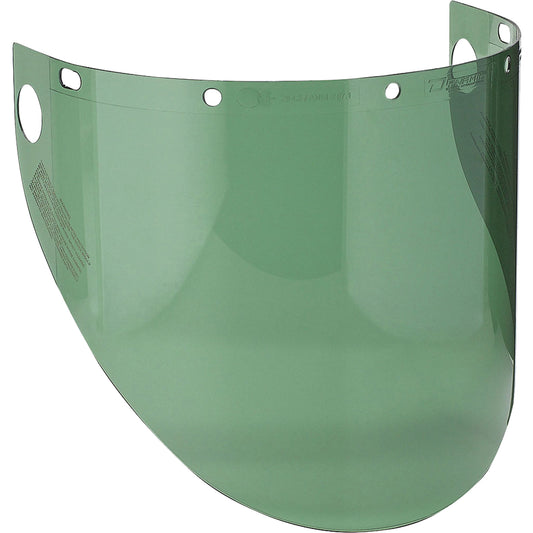 Protective Industrial Products Dynamic™ Molded Faceshield Visor, PETG, Green Tint