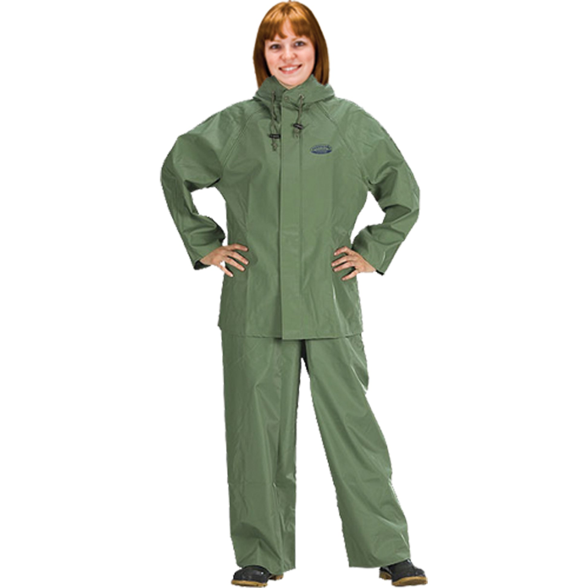  Hurricane Flame Retardant/Oil Resistant Rain Suits - Rainsuits, 5X-Large, Green