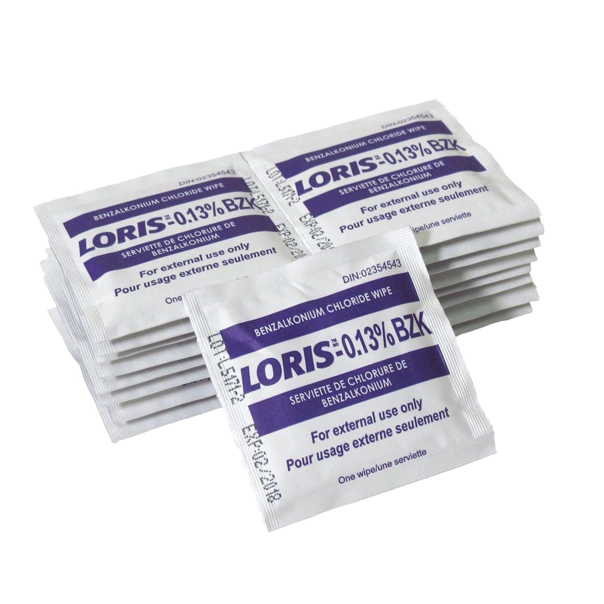 LORIS Benzalkonium Wipes, Towelette, Antiseptic