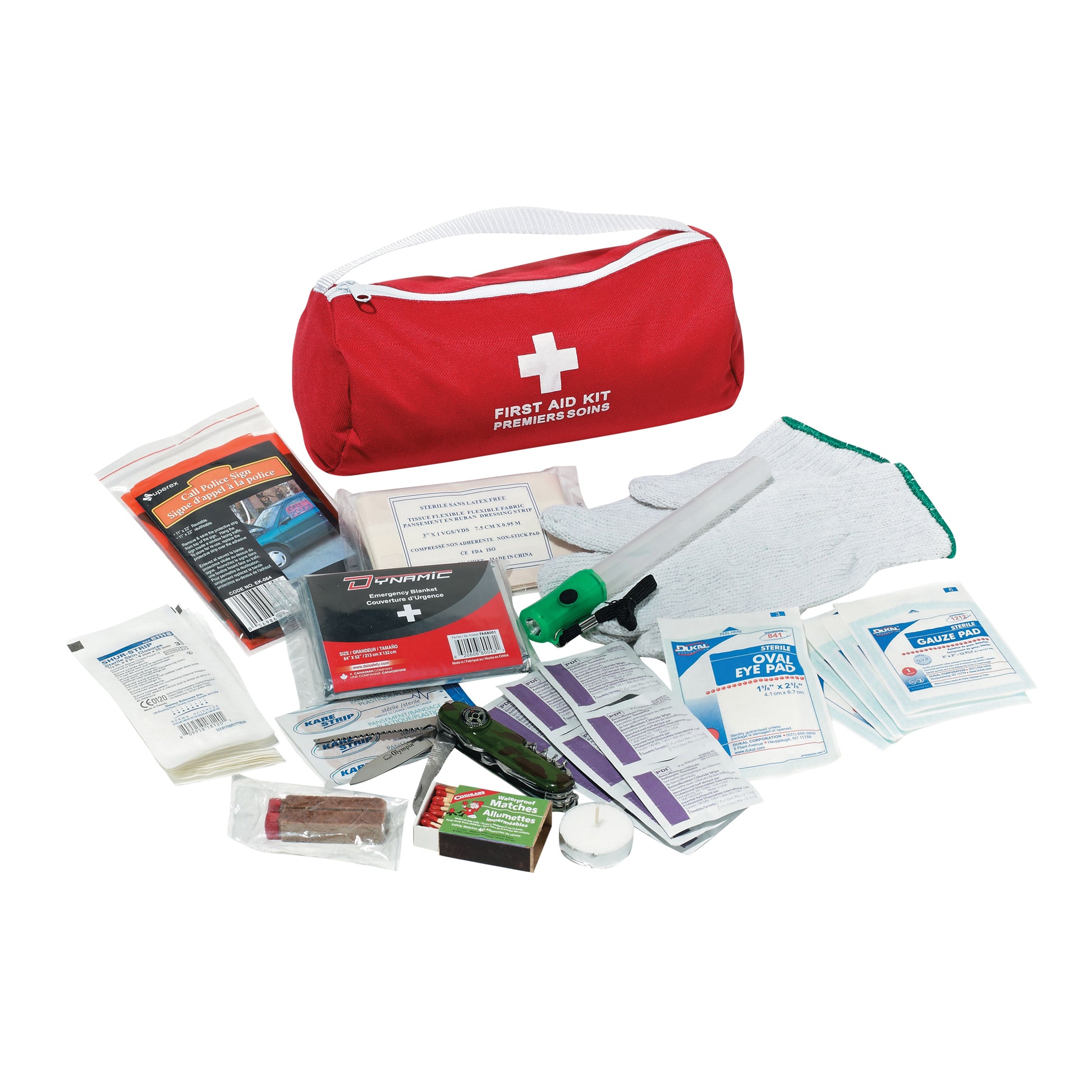 Protective Industrial Products Dynamic™ Car First Aid Kit, Class 1 Medical Device, Nylon Bag