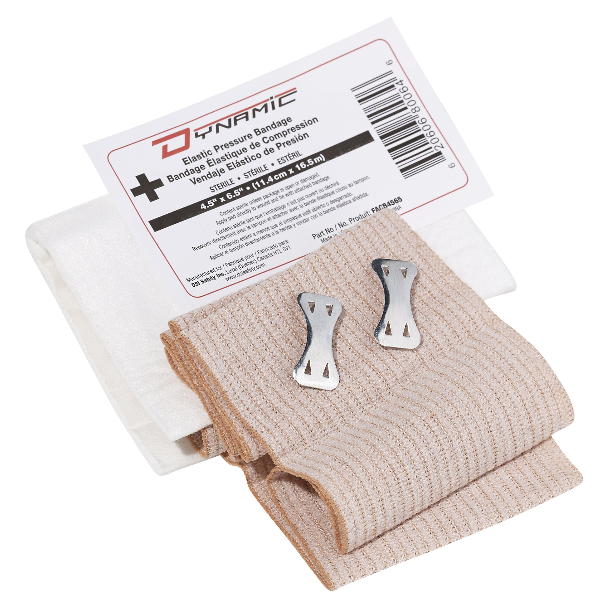 Protective Industrial Products Dynamic™ Elasticized Compress Bandage, 4-1/2" L x 6" W