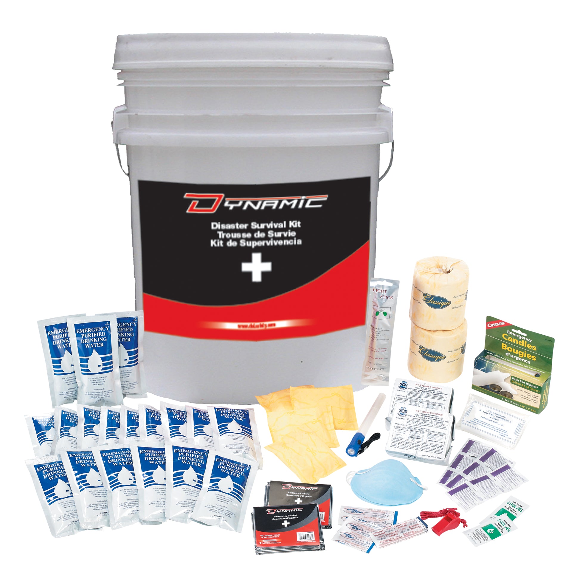Protective Industrial Products Dynamic™ Emergency Preparedness First Aid Kit, Class 1 Medical Device, Bucket