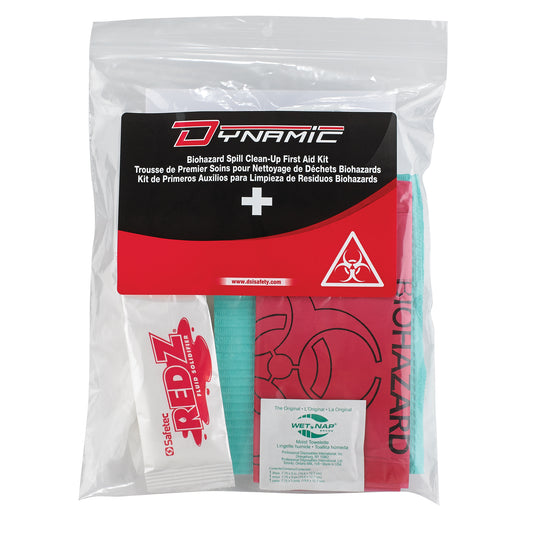 Protective Industrial Products Dynamic™ Biohazard Spill Clean-Up First Aid Kit, Class 1 Medical Device, Resealable Plastic Bag
